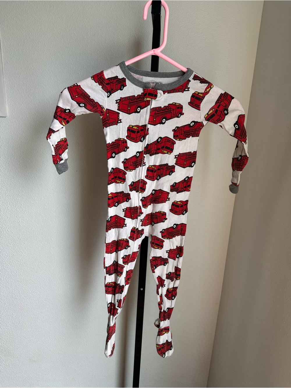 Carters 3T fire truck footies